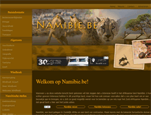 Tablet Screenshot of namibie.be